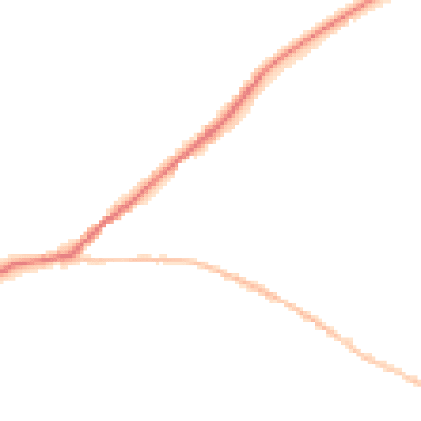 Night-time road noise heatmap for SN13 0AL