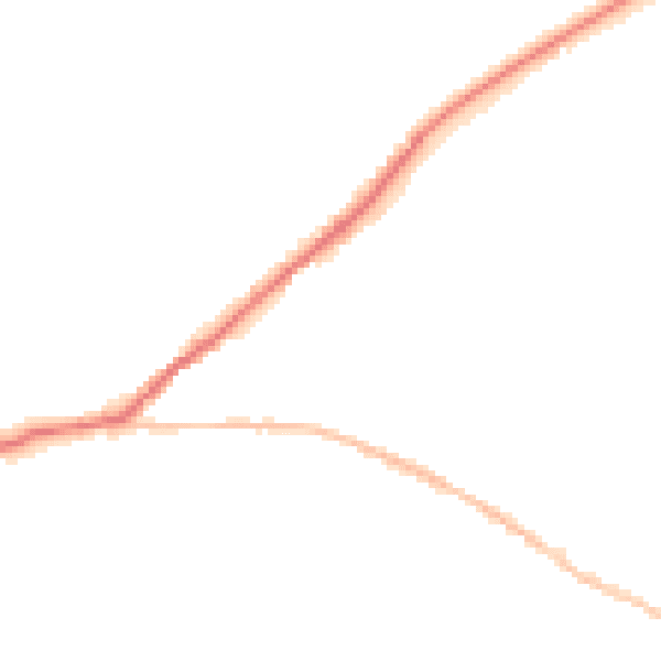 Night-time road noise heatmap for SN13 0AN