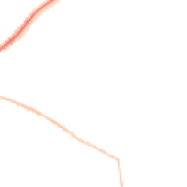 Night-time road noise heatmap for SN13 0BD