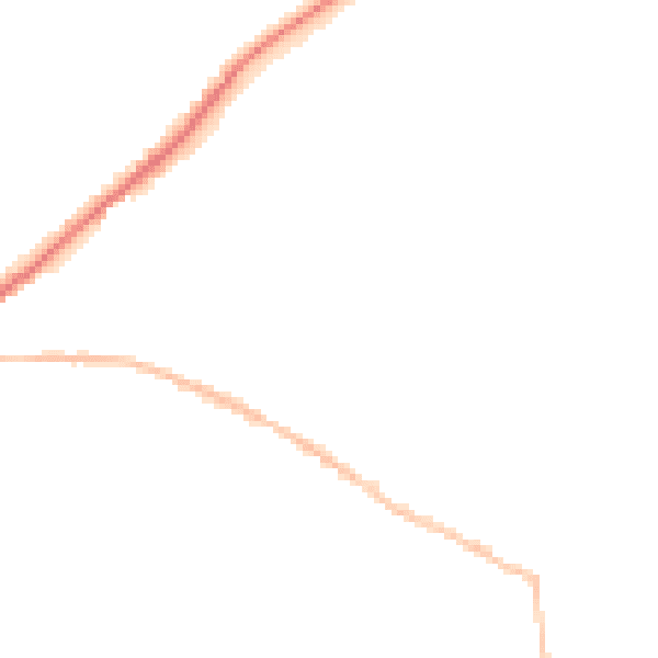 Night-time road noise heatmap for SN13 0BL