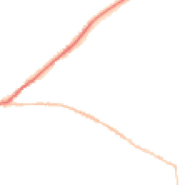 Night-time road noise heatmap for SN13 0BN