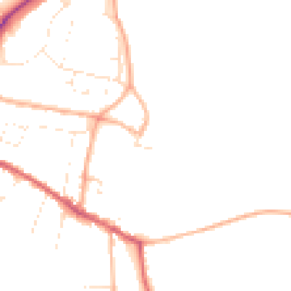 Daytime road noise heatmap for SN13 0BY