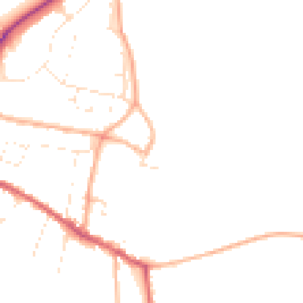 Daytime road noise heatmap for SN13 0HG