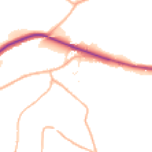 Daytime road noise heatmap for SN13 8AH