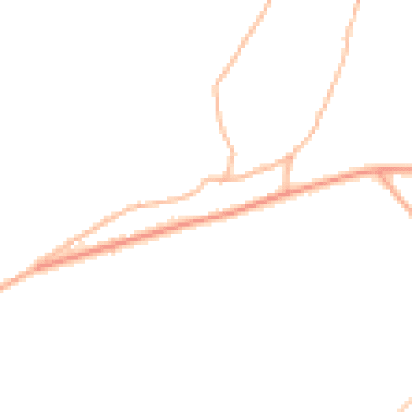 Daytime road noise heatmap for SN13 8BN