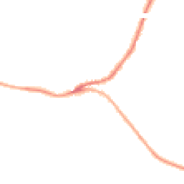 Night-time road noise heatmap for SN13 8DY