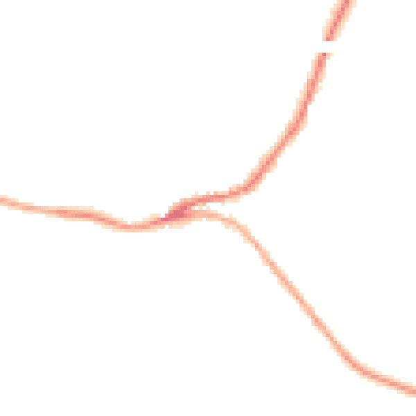 Night-time road noise heatmap for SN13 8DZ
