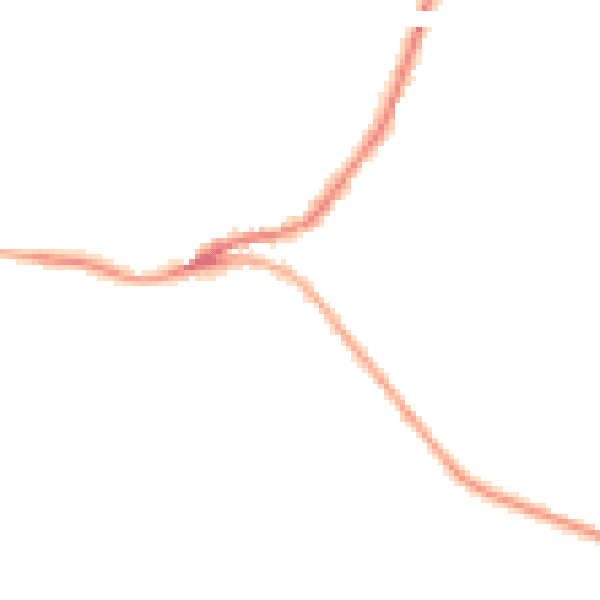 Night-time road noise heatmap for SN13 8ED