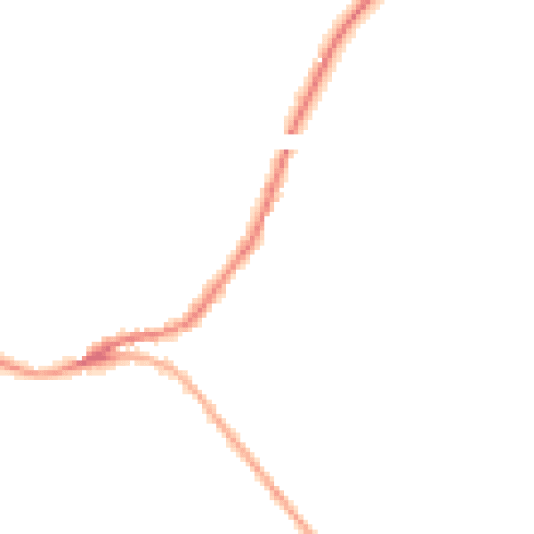 Night-time road noise heatmap for SN13 8JN