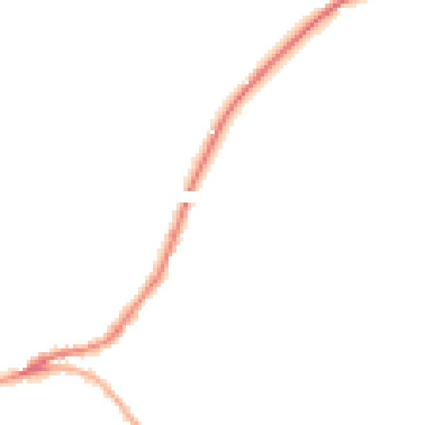 Night-time road noise heatmap for SN13 8LS