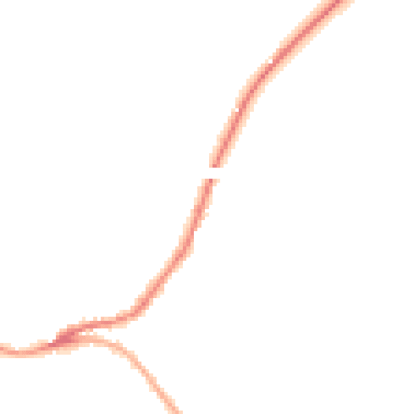 Night-time road noise heatmap for SN13 8LX