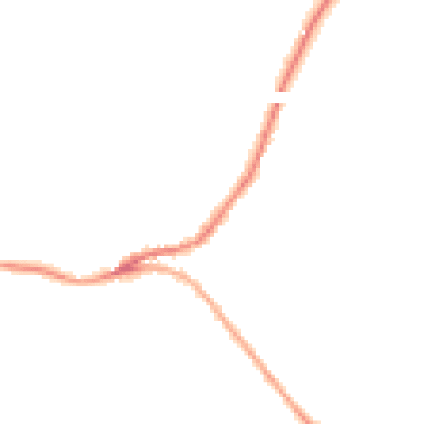 Night-time road noise heatmap for SN13 8NF