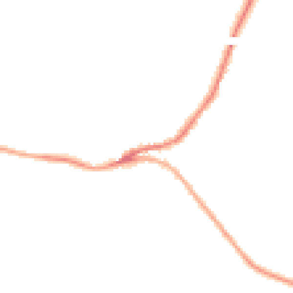 Night-time road noise heatmap for SN13 8NJ