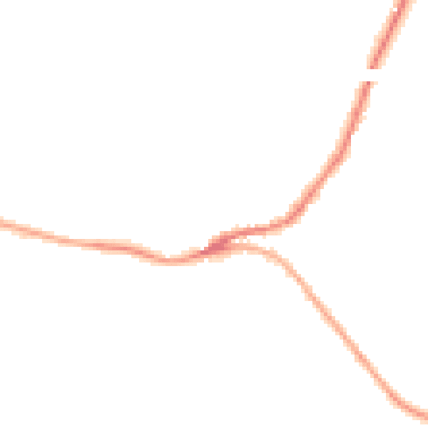 Night-time road noise heatmap for SN13 8NP