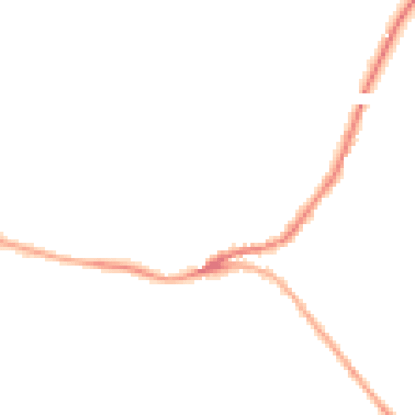 Night-time road noise heatmap for SN13 8NT