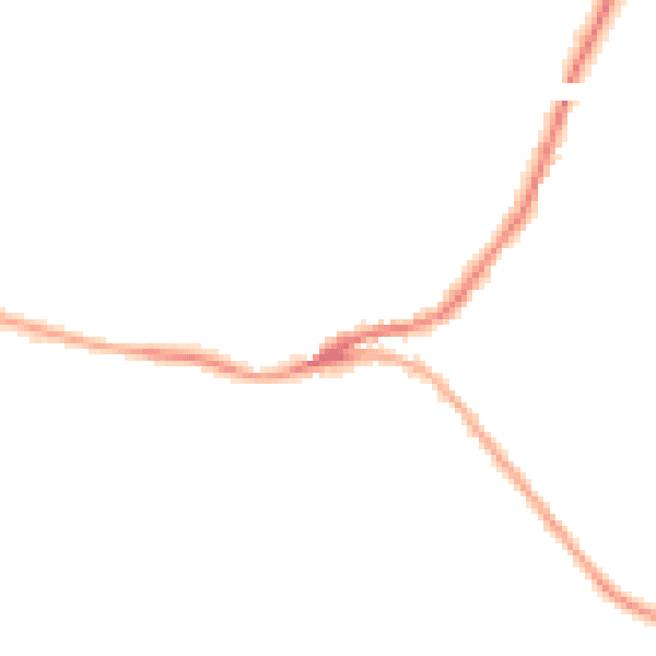 Night-time road noise heatmap for SN13 8NW