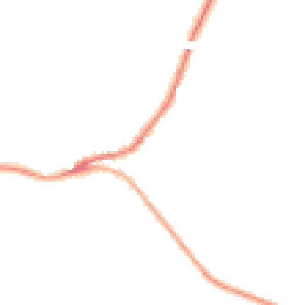 Night-time road noise heatmap for SN13 8NY