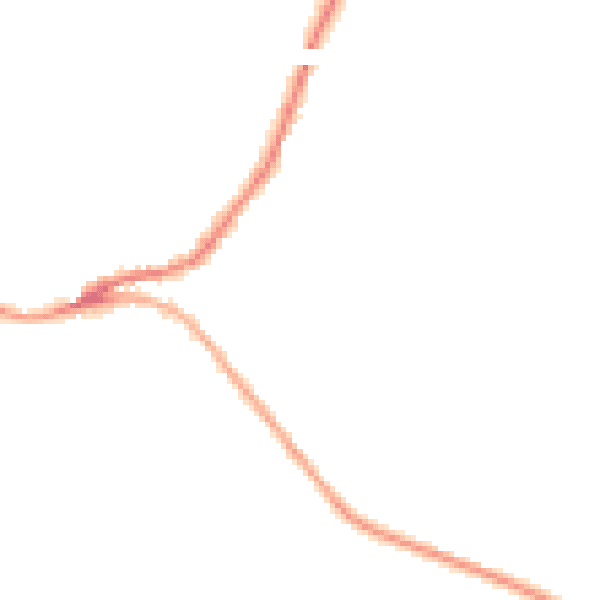 Night-time road noise heatmap for SN13 8PE