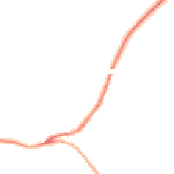 Night-time road noise heatmap for SN13 8PJ