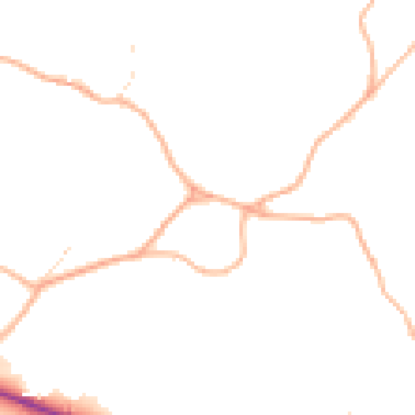 Daytime road noise heatmap for SN13 8PZ
