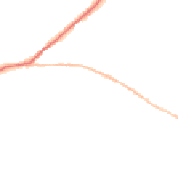 Night-time road noise heatmap for SN13 9DN