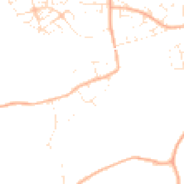 Daytime road noise heatmap for SN13 9GY
