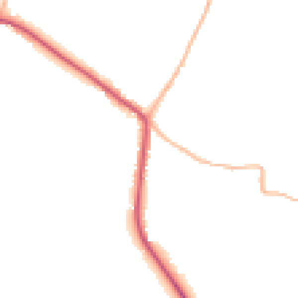 Daytime road noise heatmap for SN13 9HP