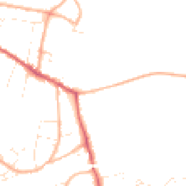 Daytime road noise heatmap for SN13 9HS