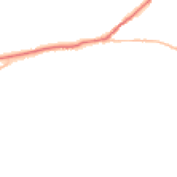 Night-time road noise heatmap for SN13 9LX