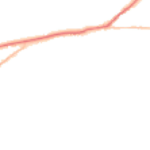 Night-time road noise heatmap for SN13 9LY