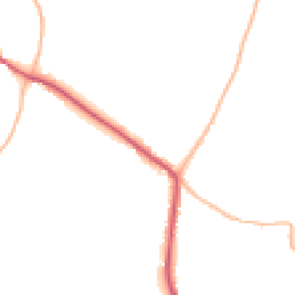 Daytime road noise heatmap for SN13 9PY