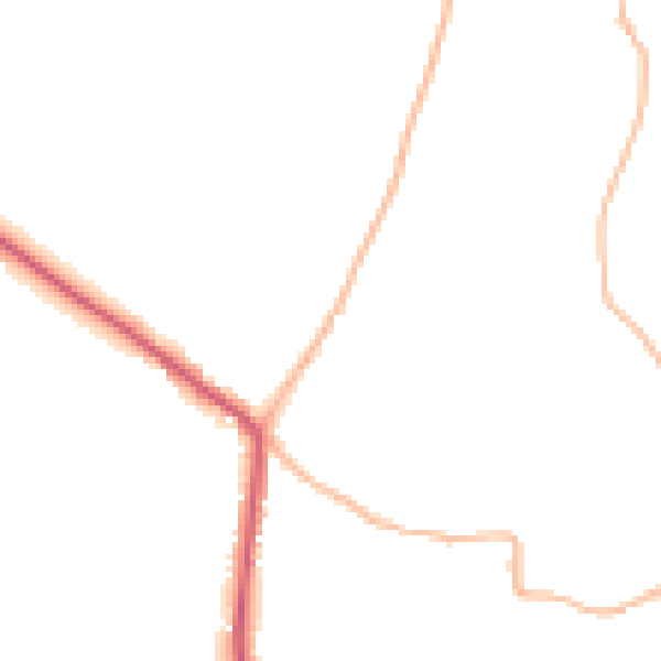 Daytime road noise heatmap for SN13 9PZ