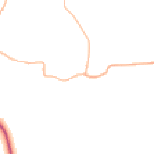 Daytime road noise heatmap for SN13 9QP