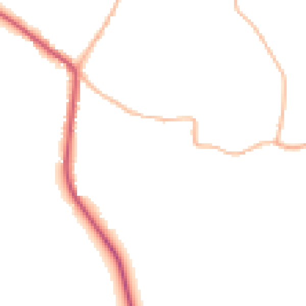 Daytime road noise heatmap for SN13 9QR