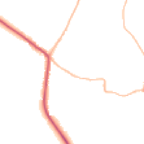 Daytime road noise heatmap for SN13 9QS