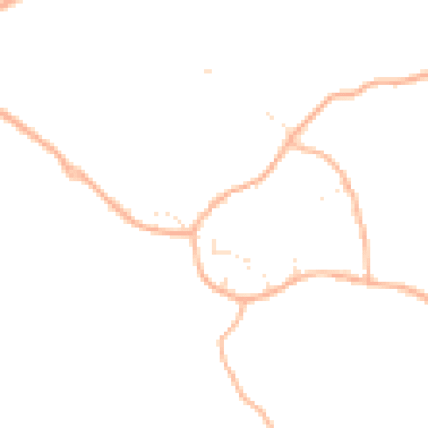 Daytime road noise heatmap for SN13 9RJ