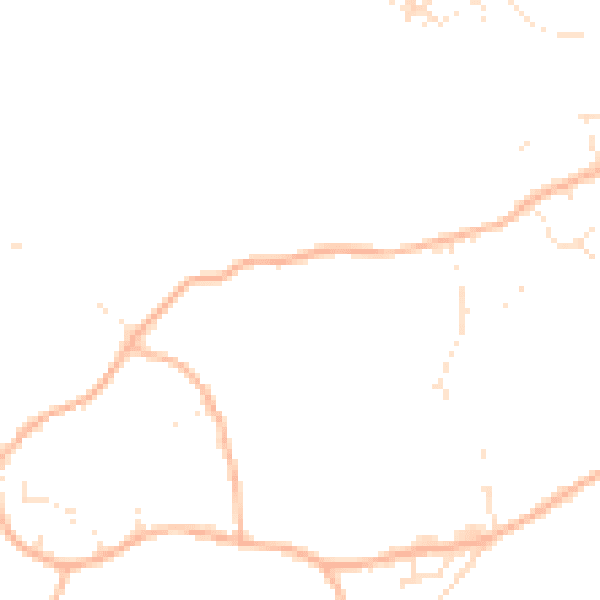 Daytime road noise heatmap for SN13 9RR