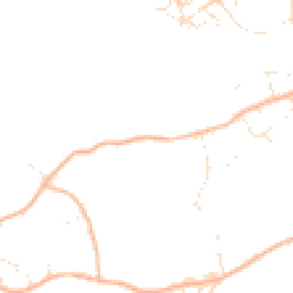 Daytime road noise heatmap for SN13 9XS