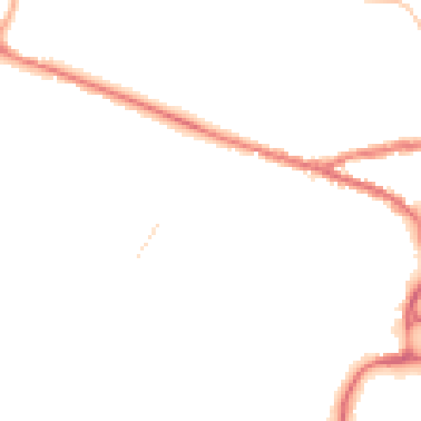 Night-time road noise heatmap for SN14 0AA