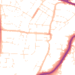 Daytime road noise heatmap for SN14 0AJ