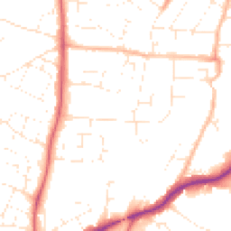 Daytime road noise heatmap for SN14 0AW