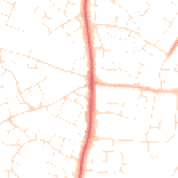 Daytime road noise heatmap for SN14 0AZ