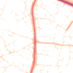 Daytime road noise heatmap for SN14 0BD