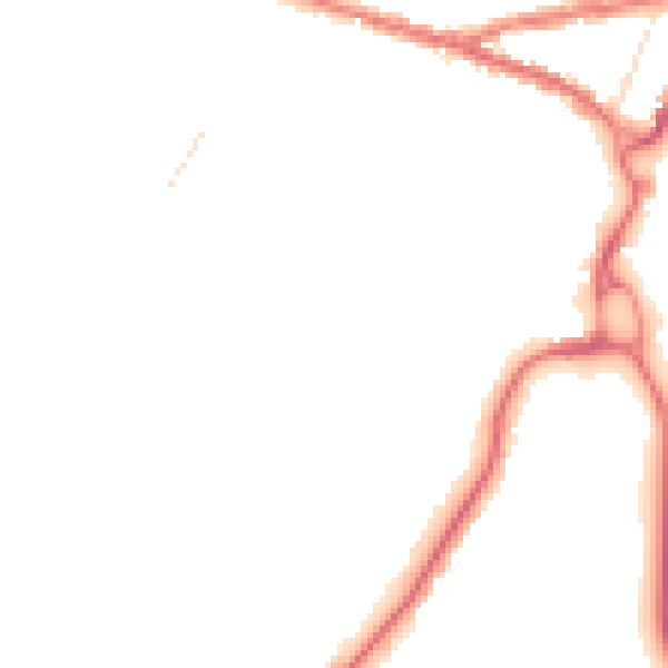 Night-time road noise heatmap for SN14 0BN
