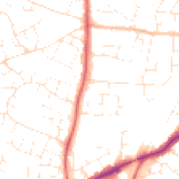 Daytime road noise heatmap for SN14 0BQ