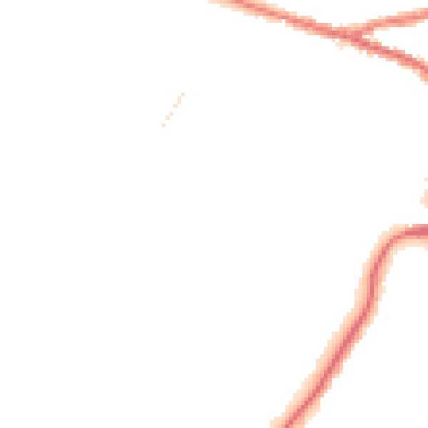 Night-time road noise heatmap for SN14 0BW