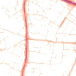 Daytime road noise heatmap for SN14 0BZ