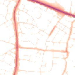 Daytime road noise heatmap for SN14 0DD