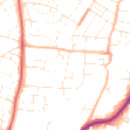 Daytime road noise heatmap for SN14 0DE