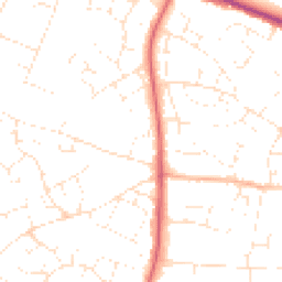 Daytime road noise heatmap for SN14 0DL